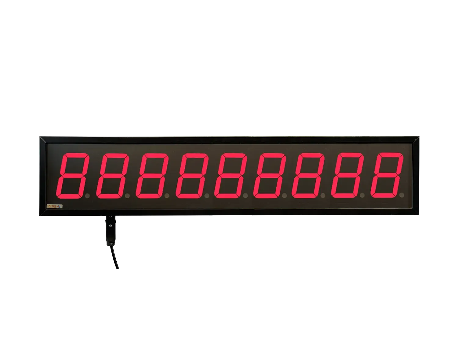 Visualizador numérico 100mm, 9 dígitos Alto Brillo, PROFIBUS, IP65